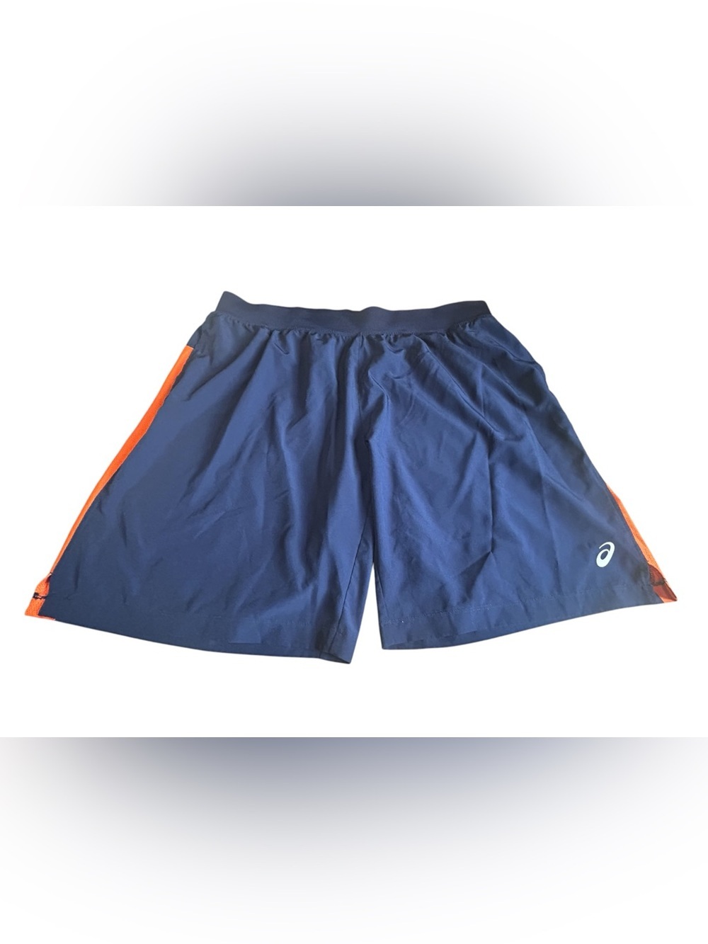 ASICS Men’s 2XL Athletic Shorts Blue Orange Running Gym Lightweight